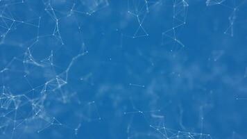 Abstract Digital Plexus Network Background. Futuristic Connecting Dots and Lines Animation. 4K video