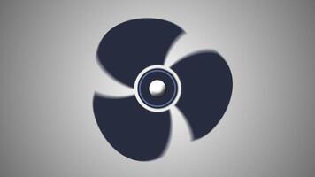 Smooth Rotating Fan Animation - Modern Cooling Concept Background video