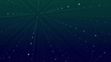 Abstract Blue Particles Animation. 3D Particles Background. 4K video