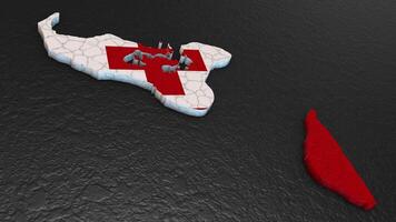 Tonga map 3d. 3d map of Tonga. video