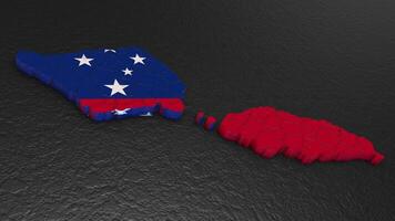 Samoa map 3d. 3d map of Samoa. video