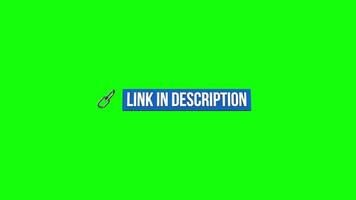 Link in description 3d animation. Green screen button. 4K video