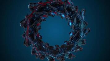 3D Models Rotating Animation. Seamless Loop. 4K video