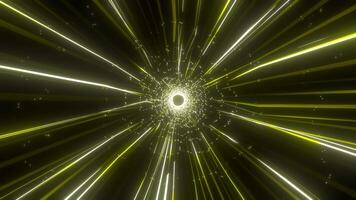 Abstract Colorful Tunnel Background. Moving Towards the Camera. 4K video