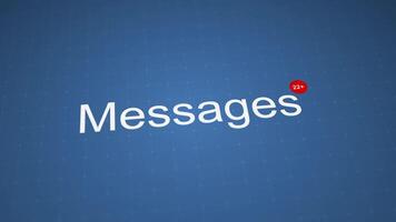 Receiving lots of messages in inbox. Incoming messages 100 Plus. 4K video