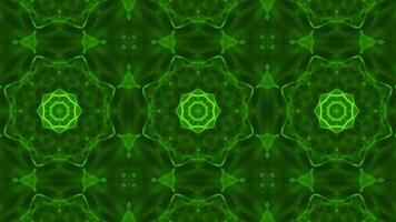 Abstract Flower Animated Background. Green Abstract Background. 4K video