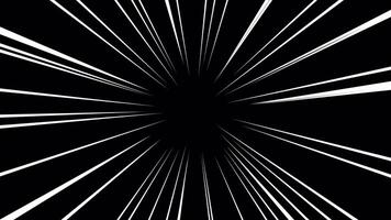 Anime Speed Lines Animation with a Transparent Background. Seamless Loop. 4K video