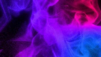 Colorful Particles Moving in Random Direction. Abstract Colorful Particles. 4K video