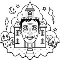 otherworldly asylum, surreal psychosis, abstract insanity, mad dreamscape, delirious realities, vector