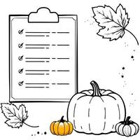 mockup for invitation, greeting card, menu for autumn hollidays, halloween, thanksgiving in warm vector