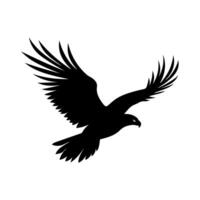 Silhouette of a Eagle clipart vector