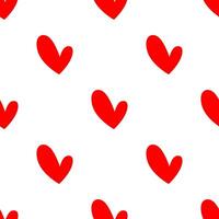 Mini red heart shape seamless pattern. vector