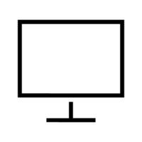 monitor isolated on background vector
