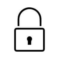 padlock isolated on background vector