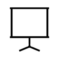 presentation screen isolated on backgroundpresentation screen isolated on background vector