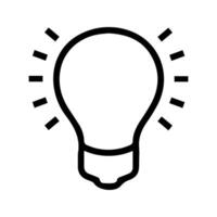 lightbulb isolated on background vector