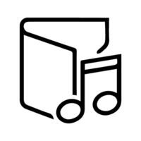 folder music isolated on background vector