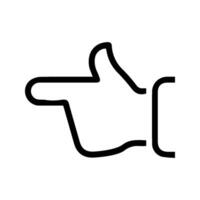 hand pointing isolated on background vector