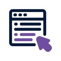 selection content icon. dual tone icon for your website, mobile, presentation, and logo design. vector