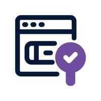 search icon. dual tone icon for your website, mobile, presentation, and logo design. vector