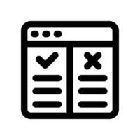 testing icon. line icon for your website, mobile, presentation, and logo design. vector