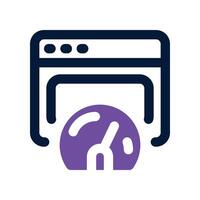 browser speed icon. dual tone icon for your website, mobile, presentation, and logo design. vector