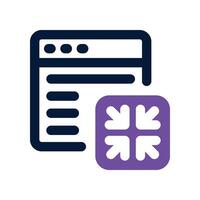 minimize page icon. dual tone icon for your website, mobile, presentation, and logo design. vector