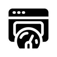 browser speed icon. glyph icon for your website, mobile, presentation, and logo design. vector