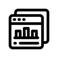 dashboard icon. line icon for your website, mobile, presentation, and logo design. vector