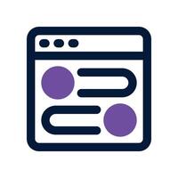 website toggle icon. dual tone icon for your website, mobile, presentation, and logo design. vector
