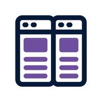 multitasking icon. dual tone icon for your website, mobile, presentation, and logo design. vector
