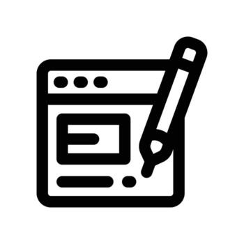 edit icon. line icon for your website, mobile, presentation, and logo design. vector