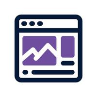 website icon. dual tone icon for your website, mobile, presentation, and logo design. vector