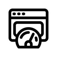 browser speed icon. line icon for your website, mobile, presentation, and logo design. vector