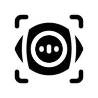 view icon. glyph icon for your website, mobile, presentation, and logo design. vector