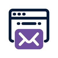 email icon. dual tone icon for your website, mobile, presentation, and logo design. vector