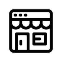 commerce icon. line icon for your website, mobile, presentation, and logo design. vector