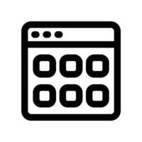 homepage icon. line icon for your website, mobile, presentation, and logo design. vector