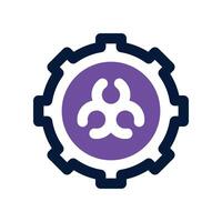 gear icon. dual tone icon for your website, mobile, presentation, and logo design. vector