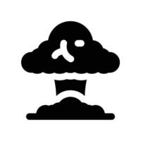 explosion icon. glyph icon for your website, mobile, presentation, and logo design. vector