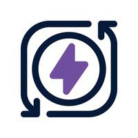 renewable energy icon. dual tone icon for your website, mobile, presentation, and logo design. vector