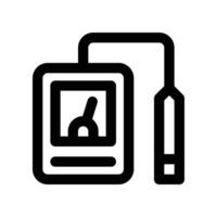geiger counter icon. line icon for your website, mobile, presentation, and logo design. vector