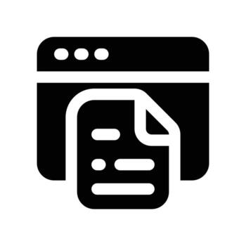 file icon. glyph icon for your website, mobile, presentation, and logo design. vector