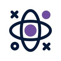 atom icon. dual tone icon for your website, mobile, presentation, and logo design. vector