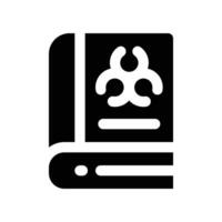 book icon. glyph icon for your website, mobile, presentation, and logo design. vector