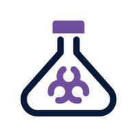 flask icon. dual tone icon for your website, mobile, presentation, and logo design. vector