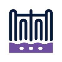 dam icon. dual tone icon for your website, mobile, presentation, and logo design. vector