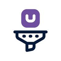 product filter icon. dual tone icon for your website, mobile, presentation, and logo design. vector