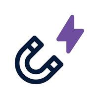 magnet icon. dual tone icon for your website, mobile, presentation, and logo design. vector