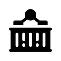 container icon. glyph icon for your website, mobile, presentation, and logo design. vector